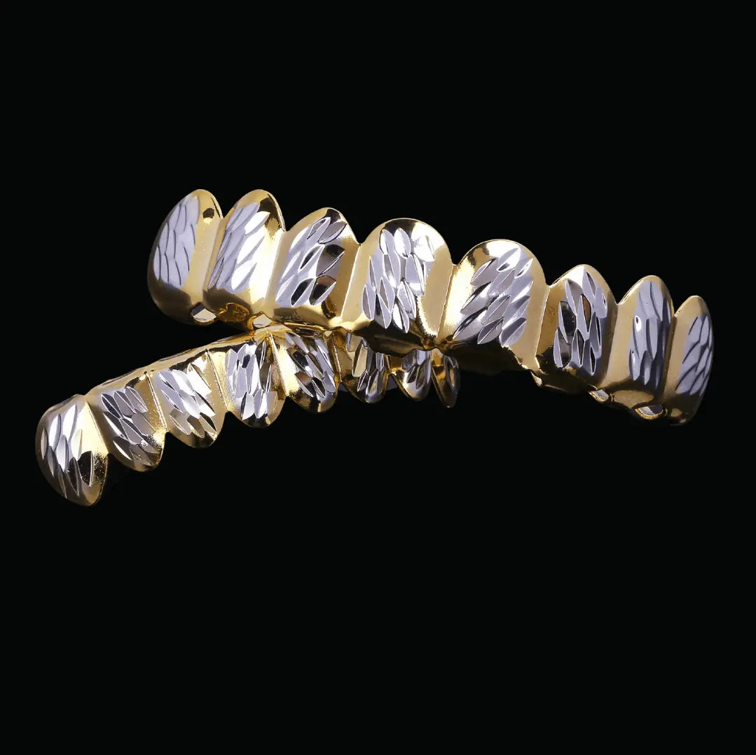 Grillz Glacés Sertissage Pavé Lisse