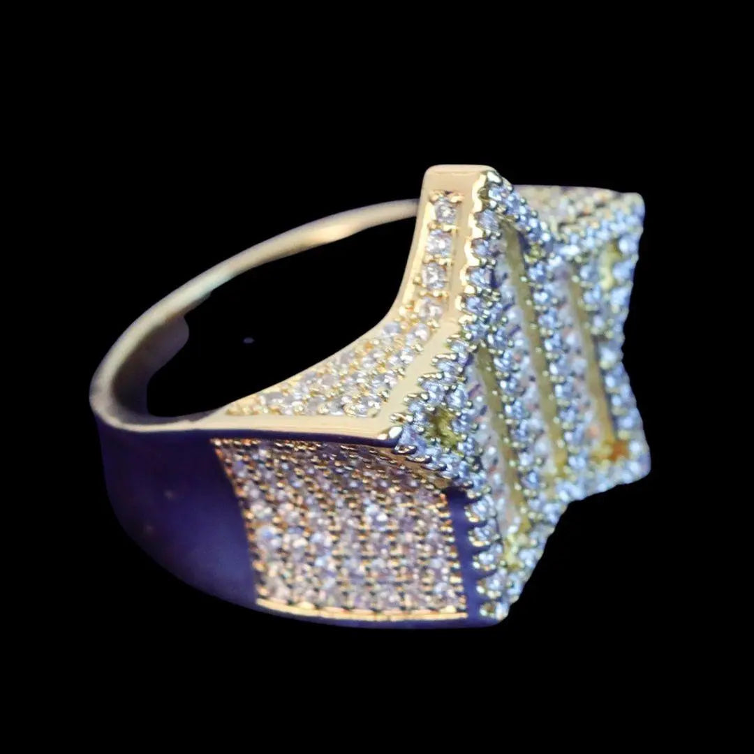 Bague Diamant Glacée Étoile
