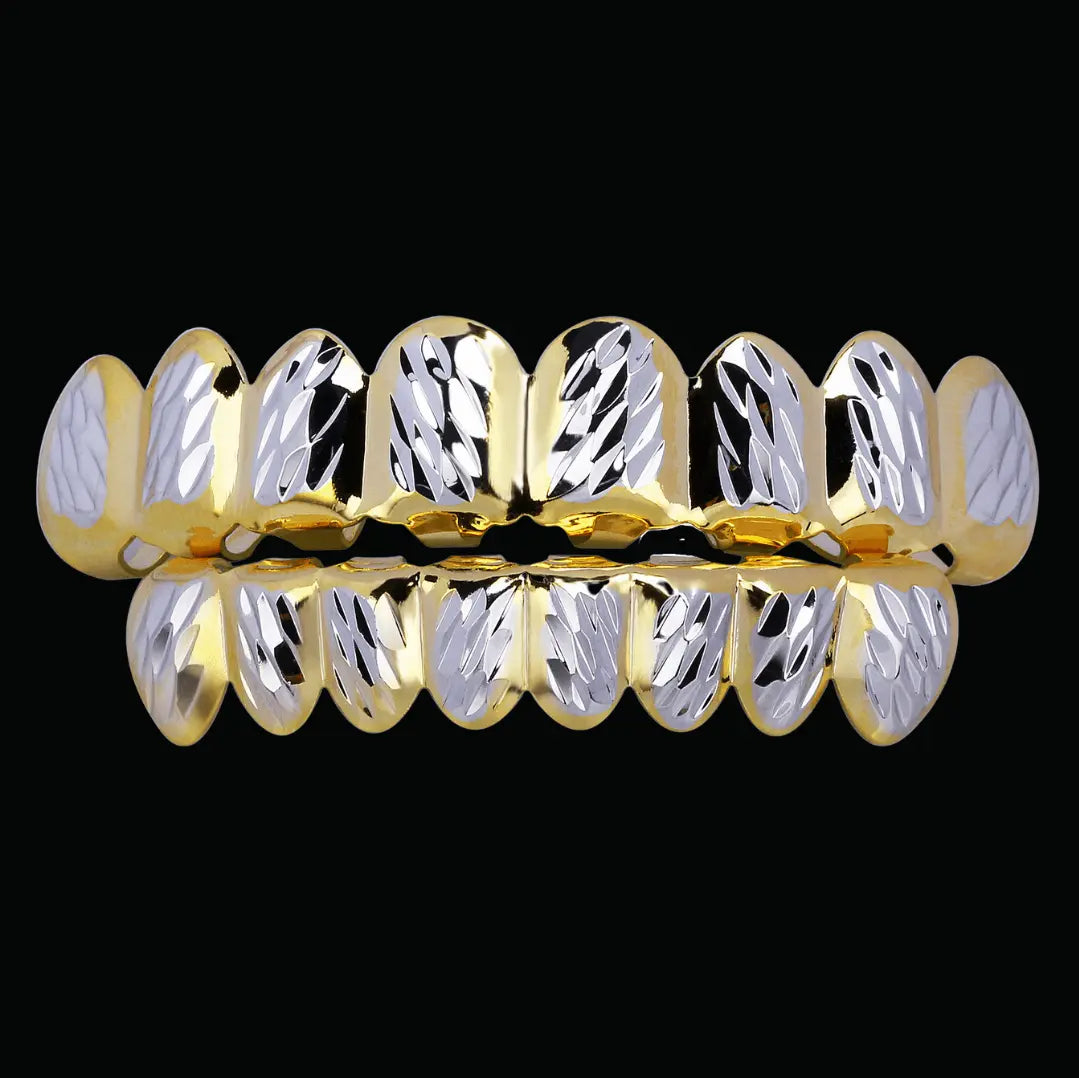 Grillz Glacés Sertissage Pavé Lisse