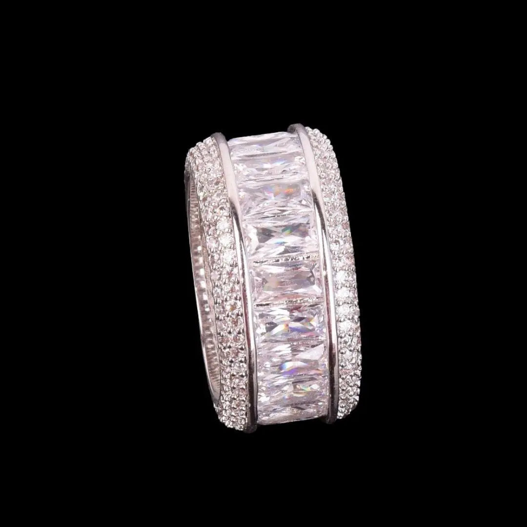 Bague Taille Baguette Glacée