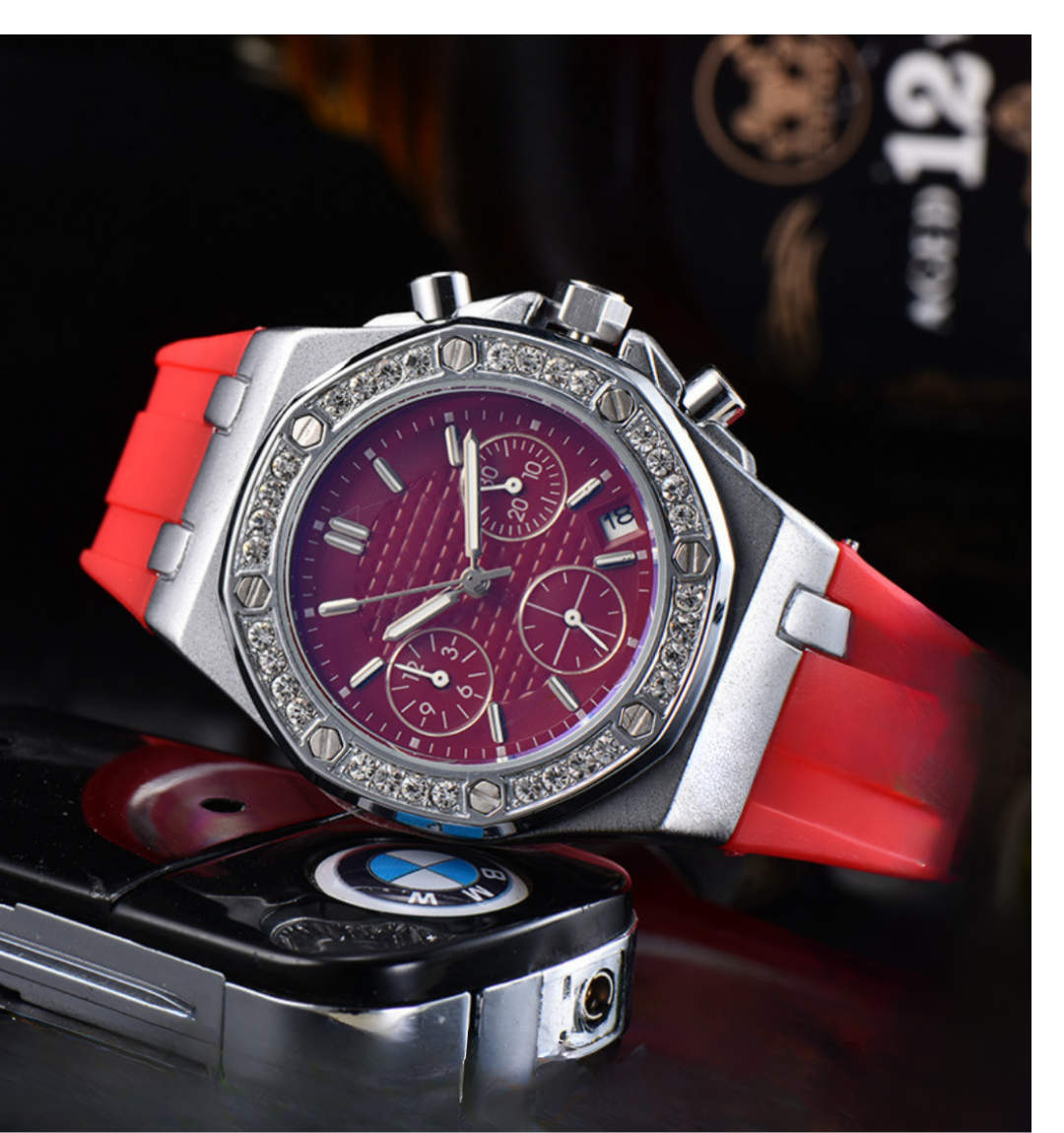 Montre Chronographe Lunette Glacée Royale