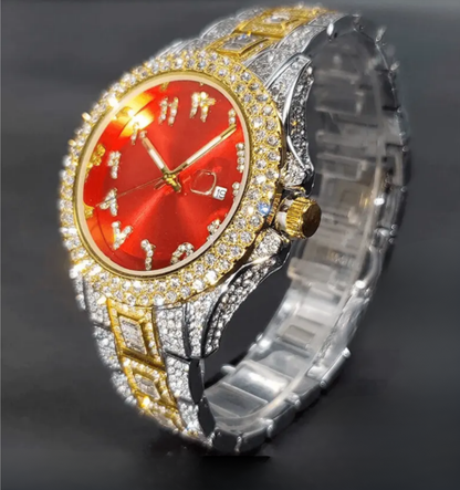 Montre Glacée Présidentielle à Cadran Arabe