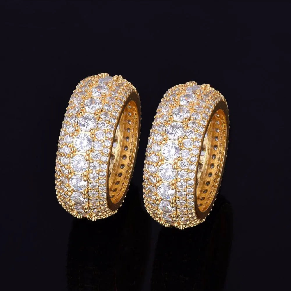 Bague Tennis et Pierres Glacée