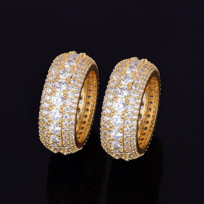 Bague Tennis et Pierres Glacée