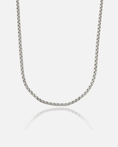 Chaîne Mini Rolo 3mm - Or Blanc