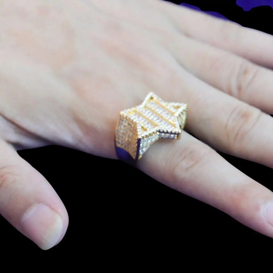 Bague Diamant Glacée Étoile