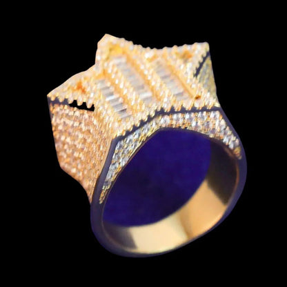 Bague Diamant Glacée Étoile