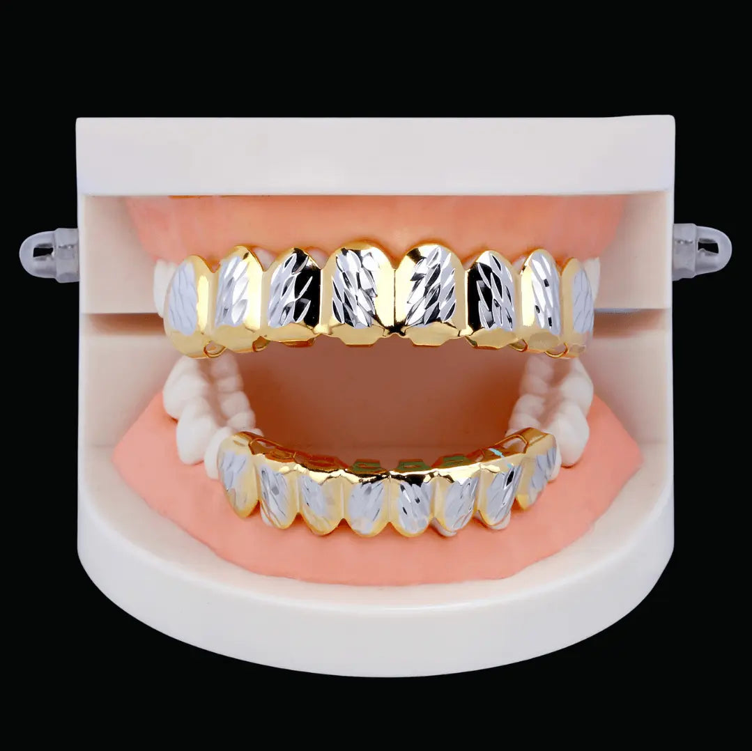 Grillz Glacés Sertissage Pavé Lisse