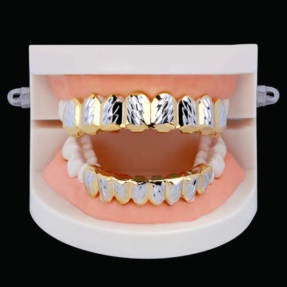 Grillz Glacés Sertissage Pavé Lisse