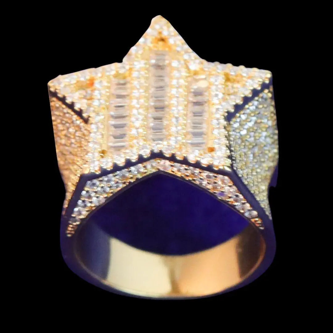 Bague Diamant Glacée Étoile