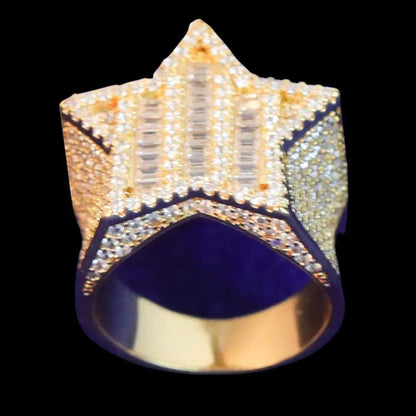 Bague Diamant Glacée Étoile