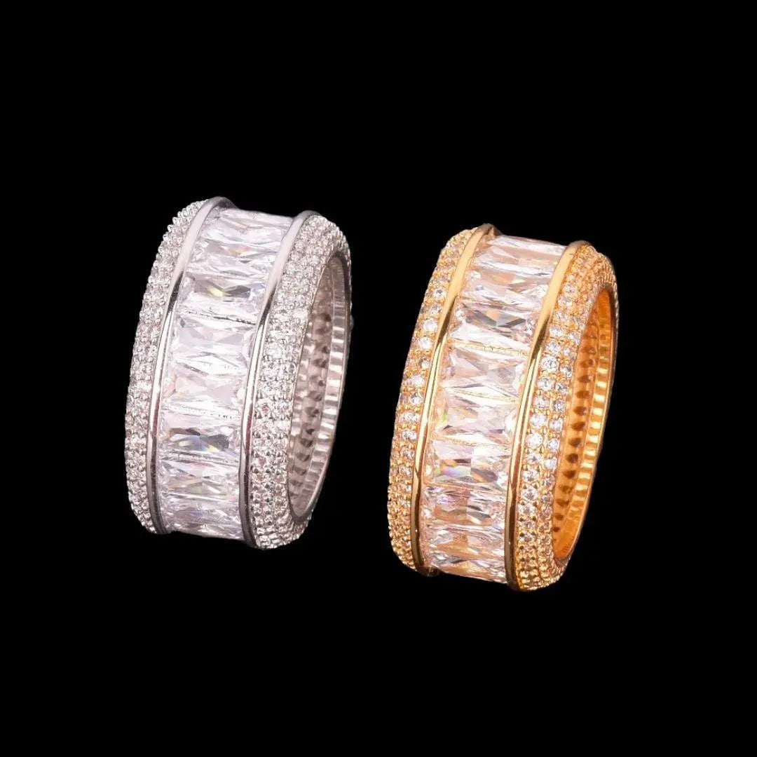 Bague Taille Baguette Glacée