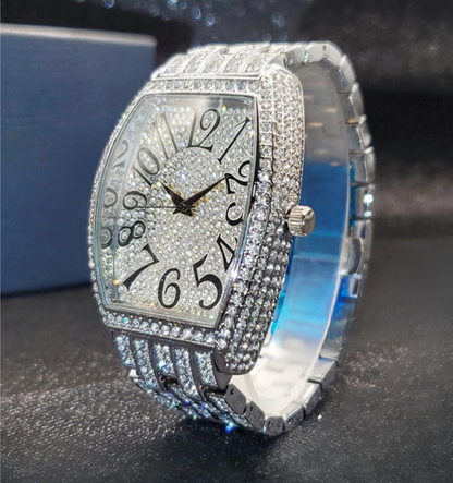 Montre Or Glacée Navette