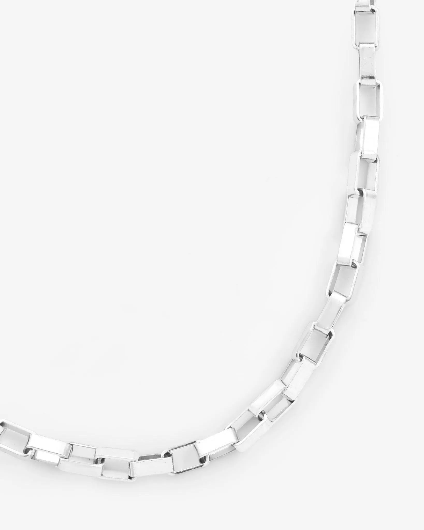 Chaîne Edge 5mm Or Blanc