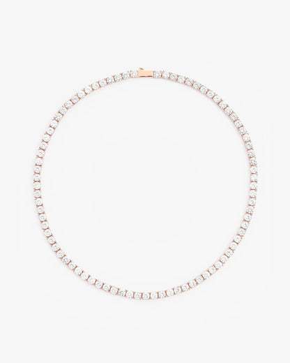 Chaîne Tennis 5mm - Or Rose
