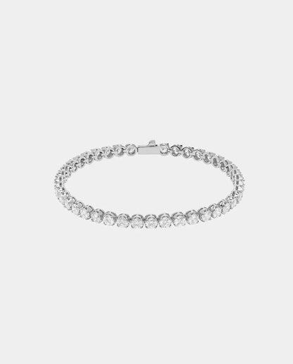 Bracelet Tennis Taille Ronde 5mm - Or Blanc
