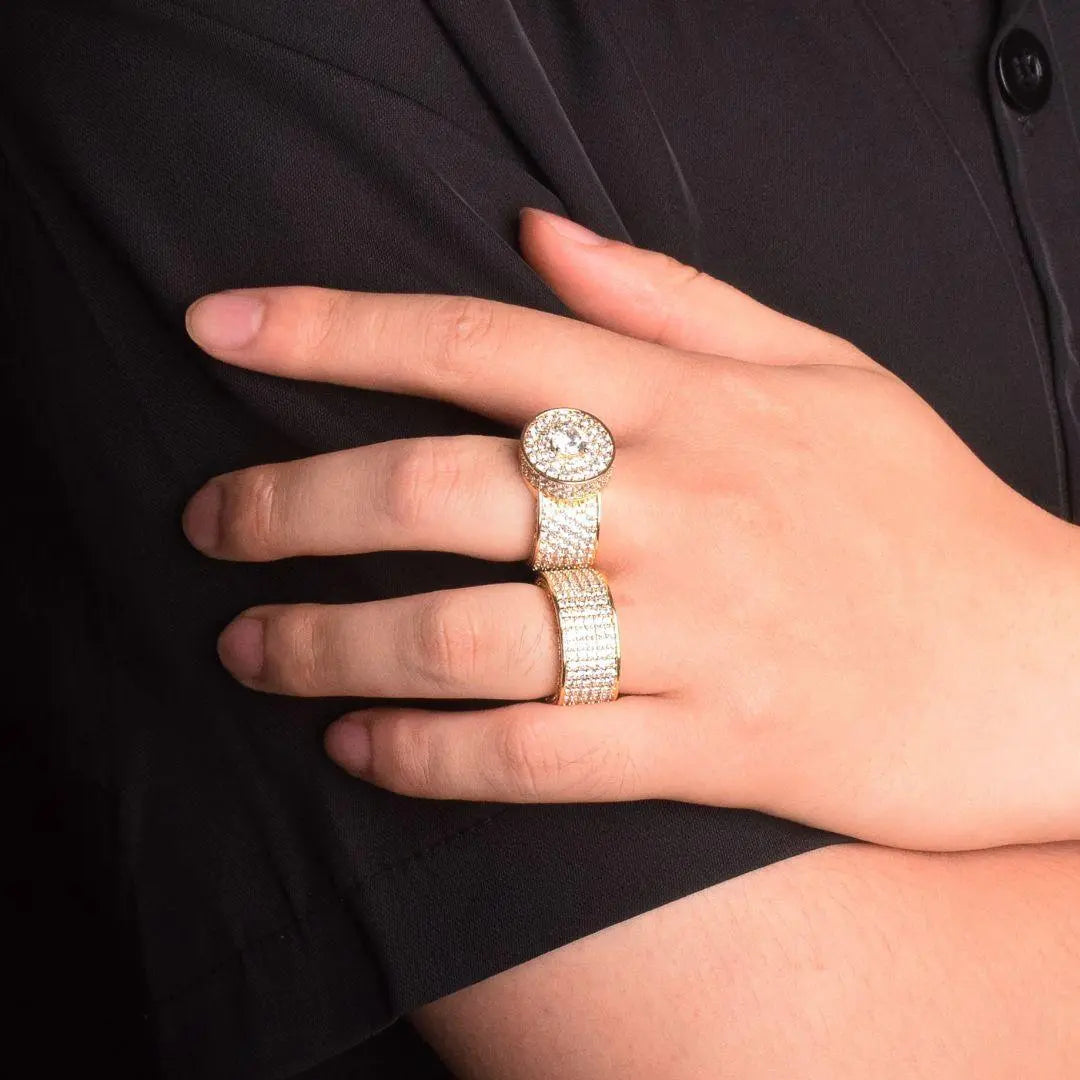Bague Tennis Taille Ronde Glacée