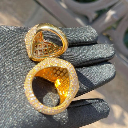 Bague Tennis Cœur Glacée