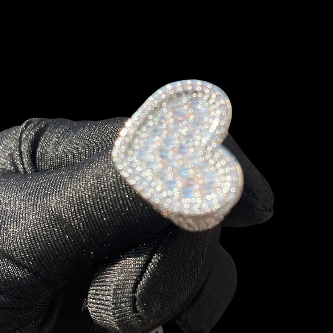 Bague Tennis Cœur Glacée