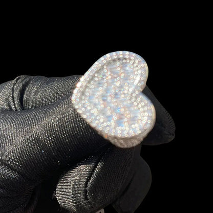 Bague Tennis Cœur Glacée