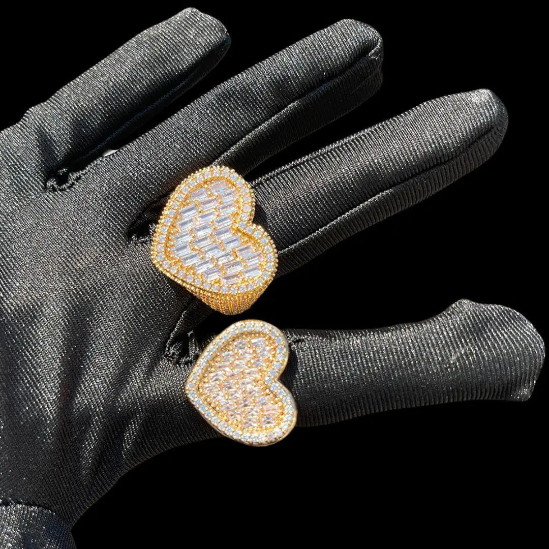 Bague Tennis Cœur Glacée