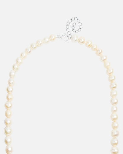 Collier Perle + Cadenas 6mm