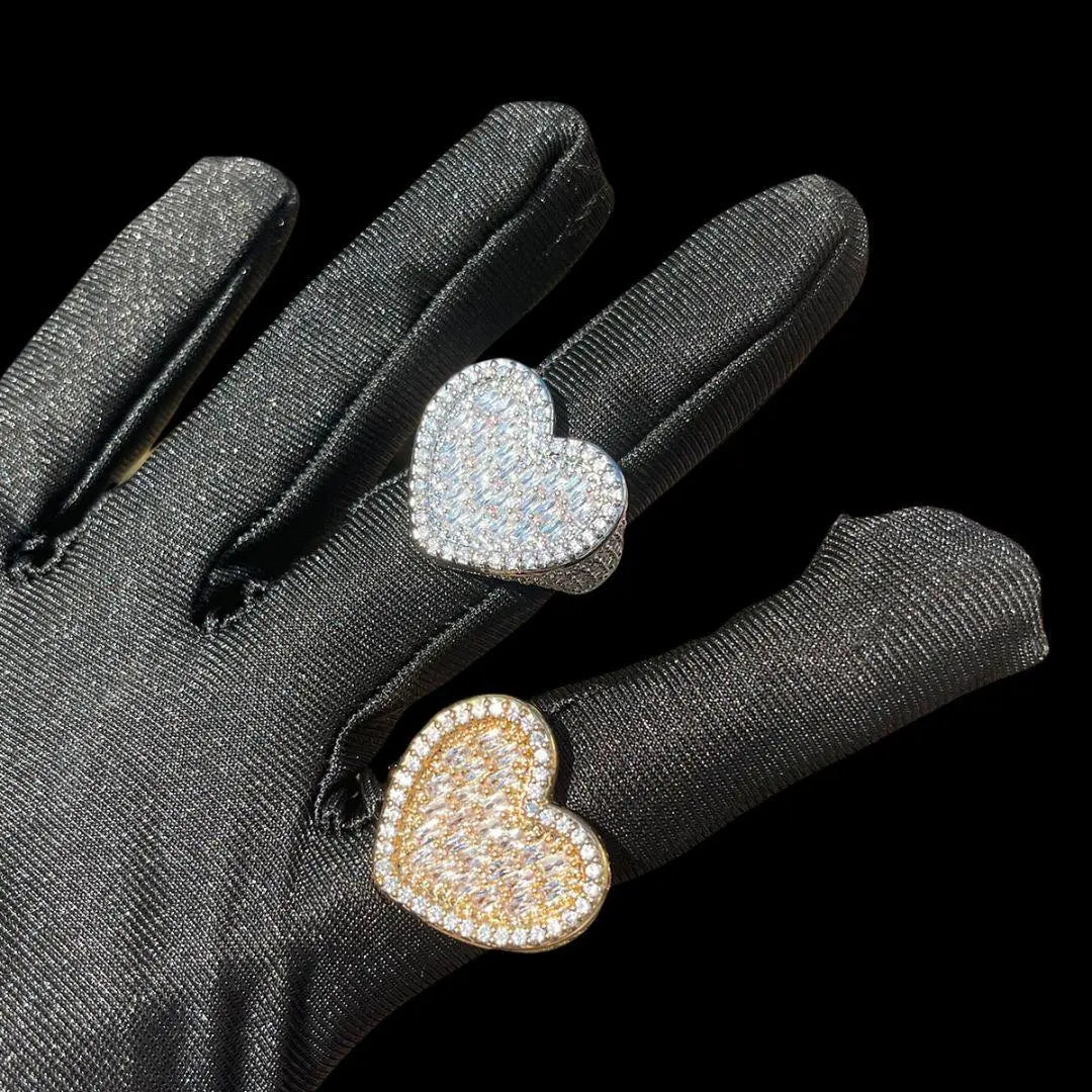 Bague Tennis Cœur Glacée