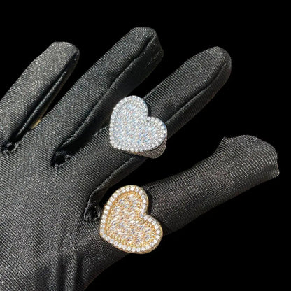 Bague Tennis Cœur Glacée
