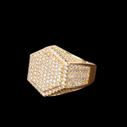 Bague Hexagone Glacée