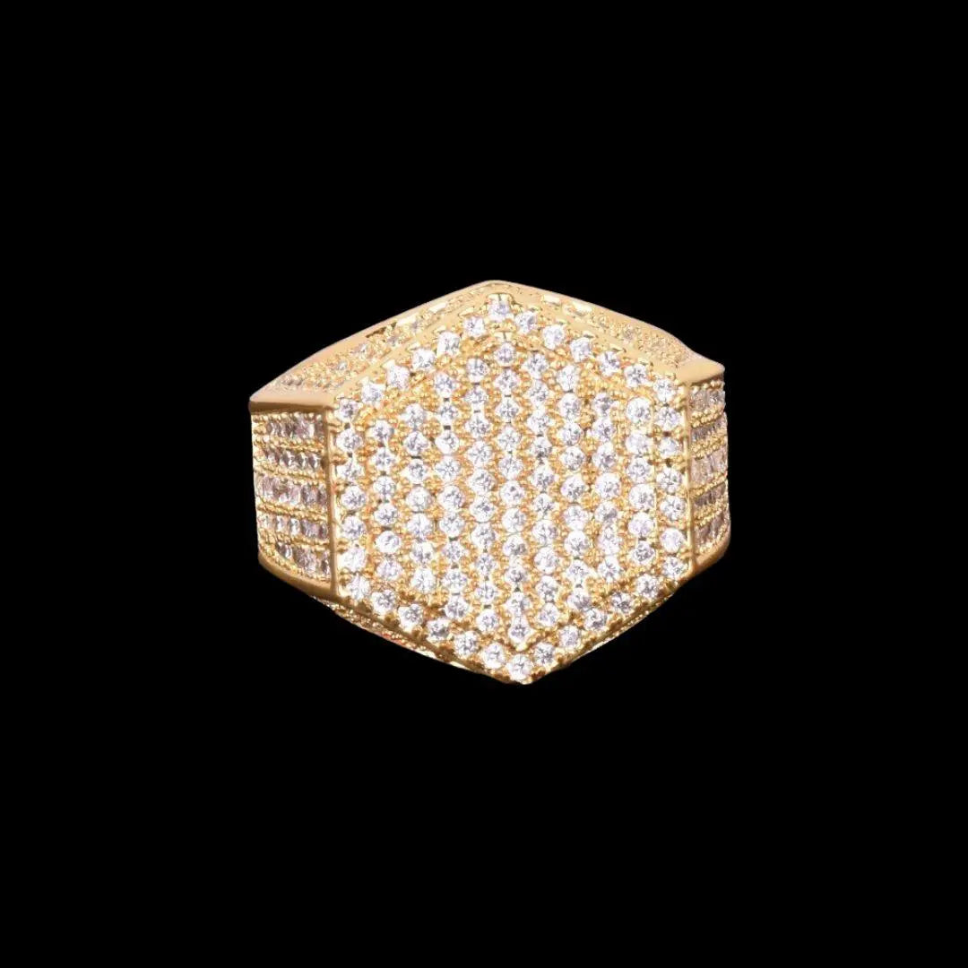 Bague Hexagone Glacée