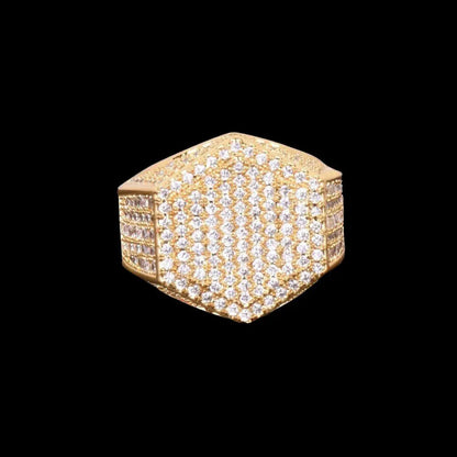Bague Hexagone Glacée