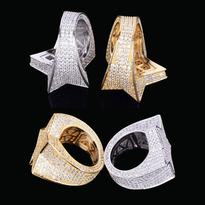 Bague Diamant Glacée Étoile