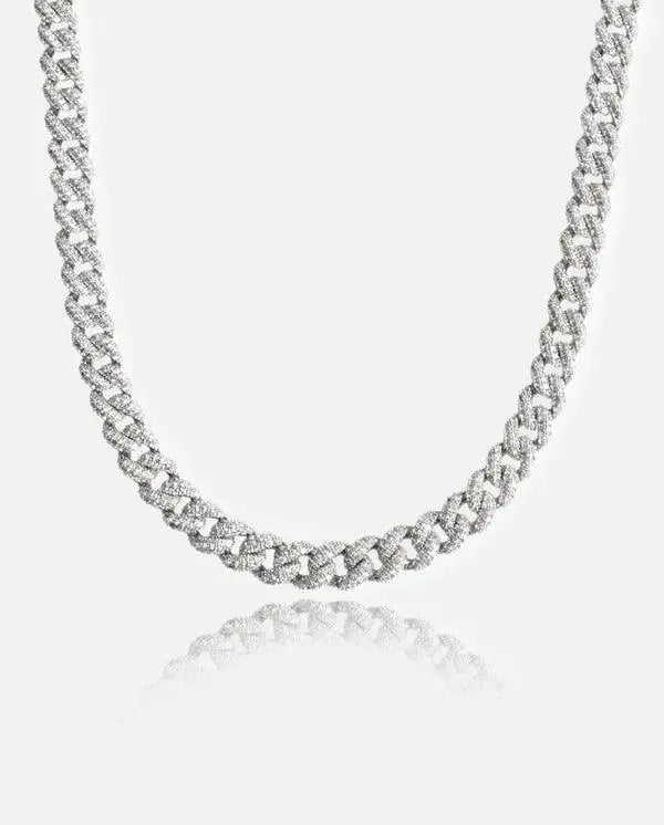 Chaîne Maille Cubaine 9mm Glacée