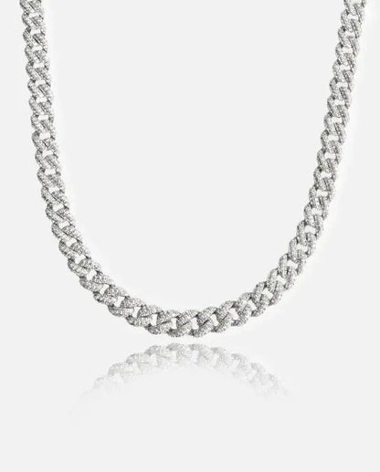 Chaîne Maille Cubaine 9mm Glacée