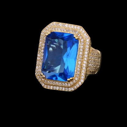 Bague Pierres Émeraude Glacée
