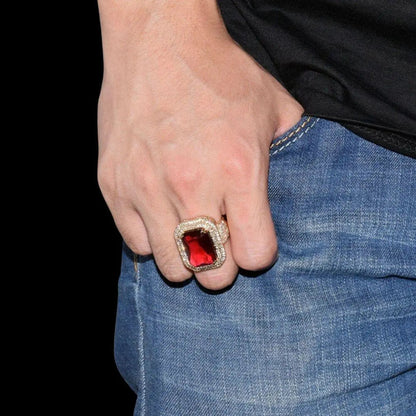 Bague Pierres Émeraude Glacée