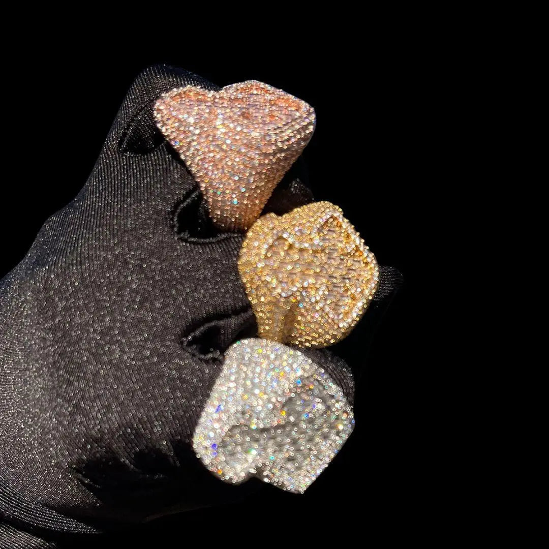 Bague Croix Baguette Glacée