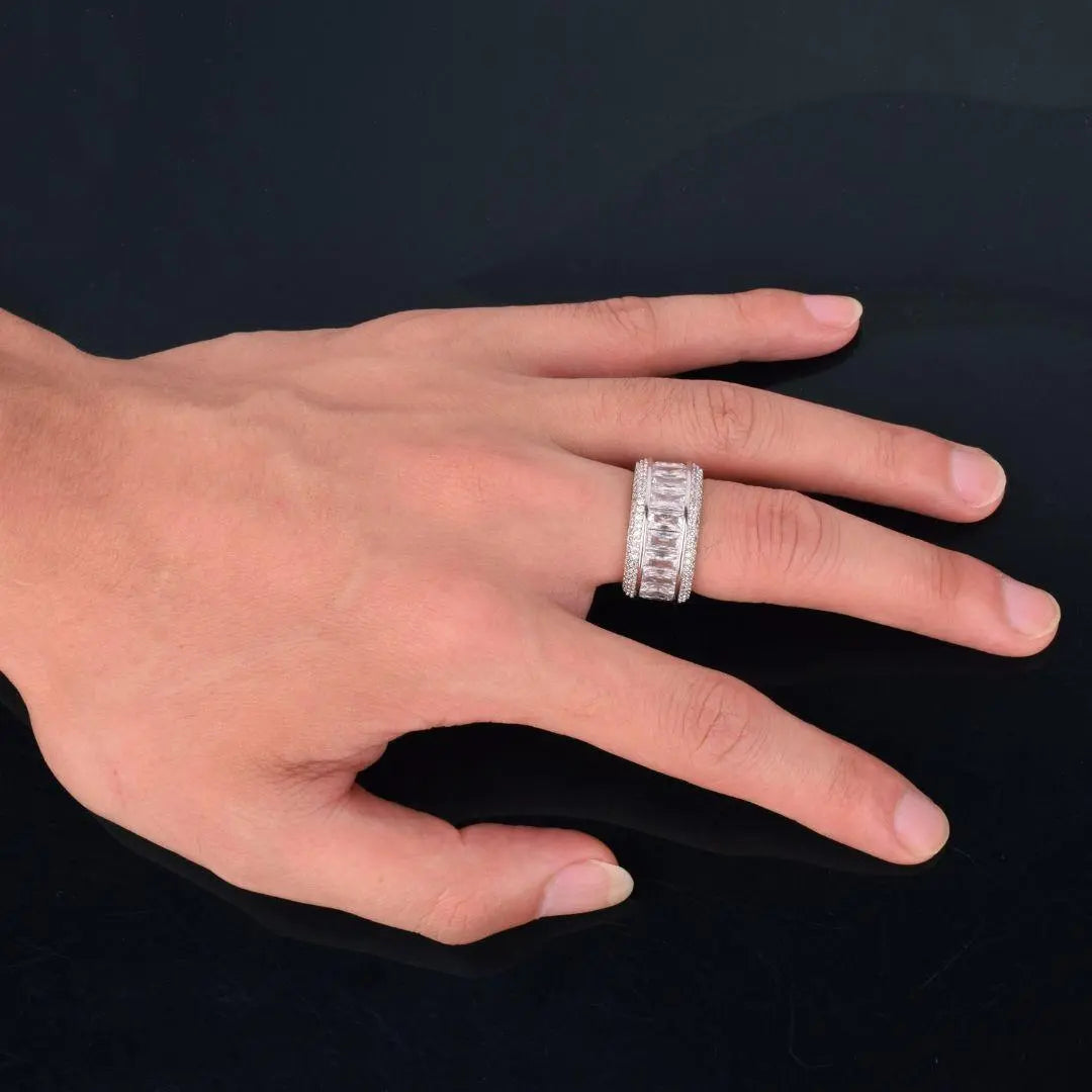 Bague Taille Baguette Glacée