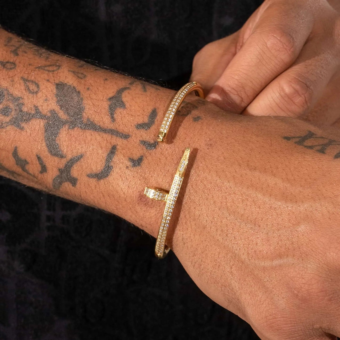 Bracelet Clou Glacé Or
