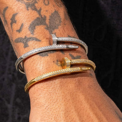 Bracelet Clou Glacé Or