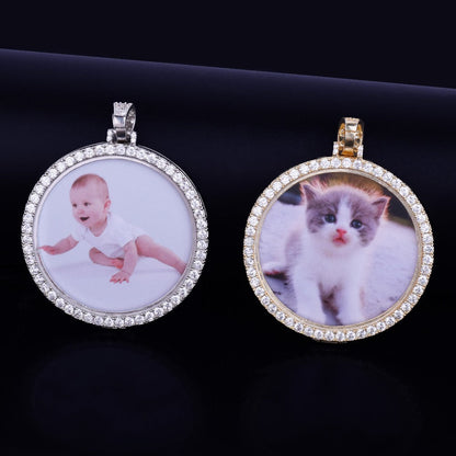 Pendentif Photo Personnalisée - Or