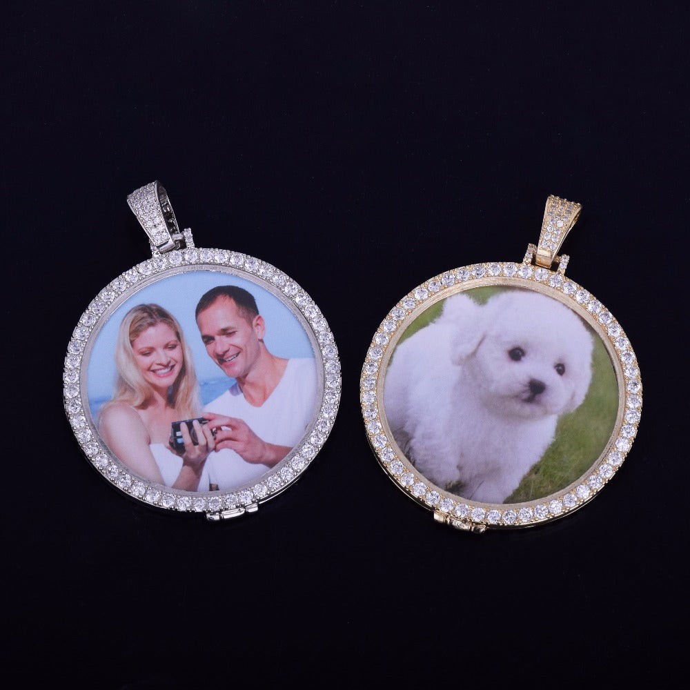 Pendentif Photo Personnalisée - Or