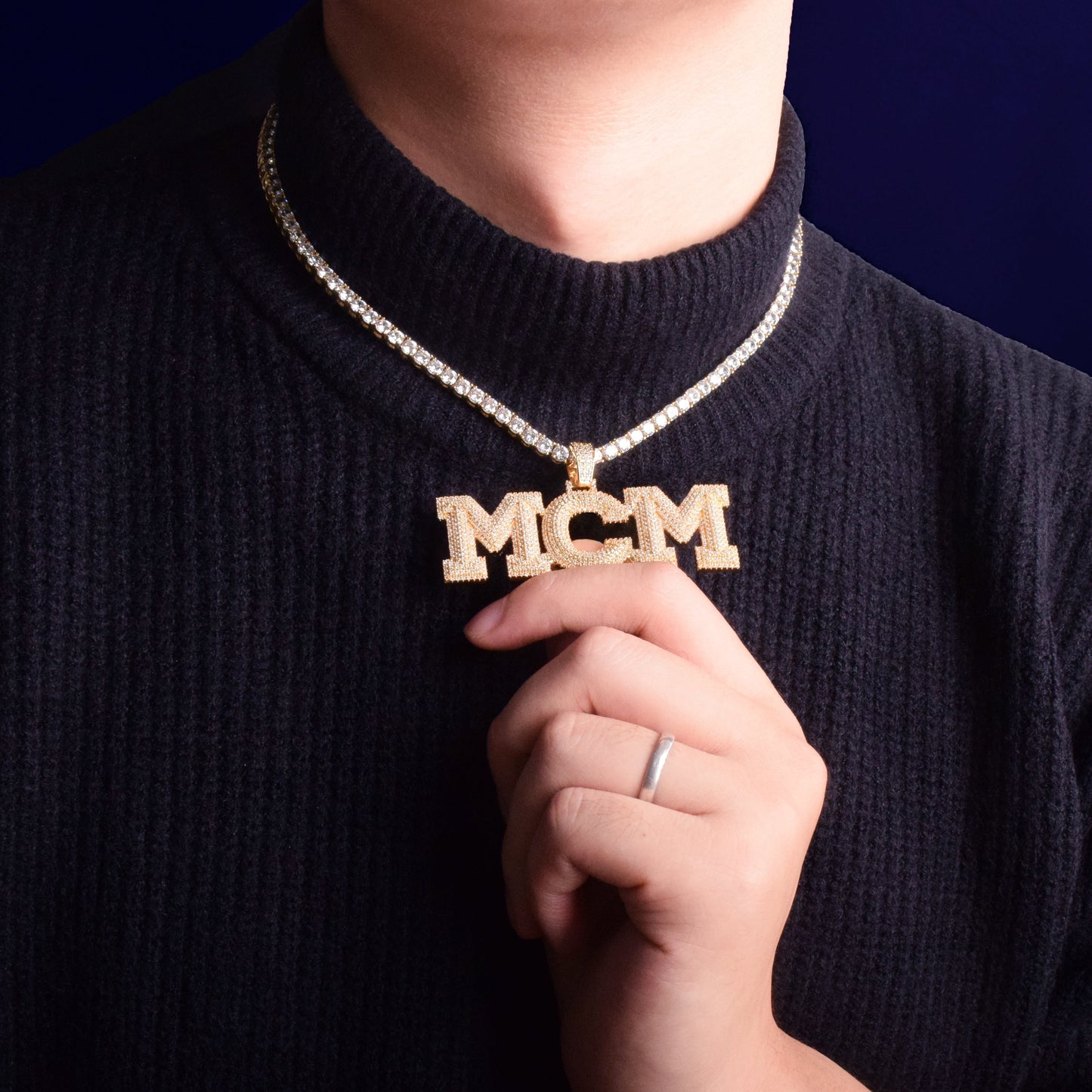 Pendentif Lettre Personnalisée - Or