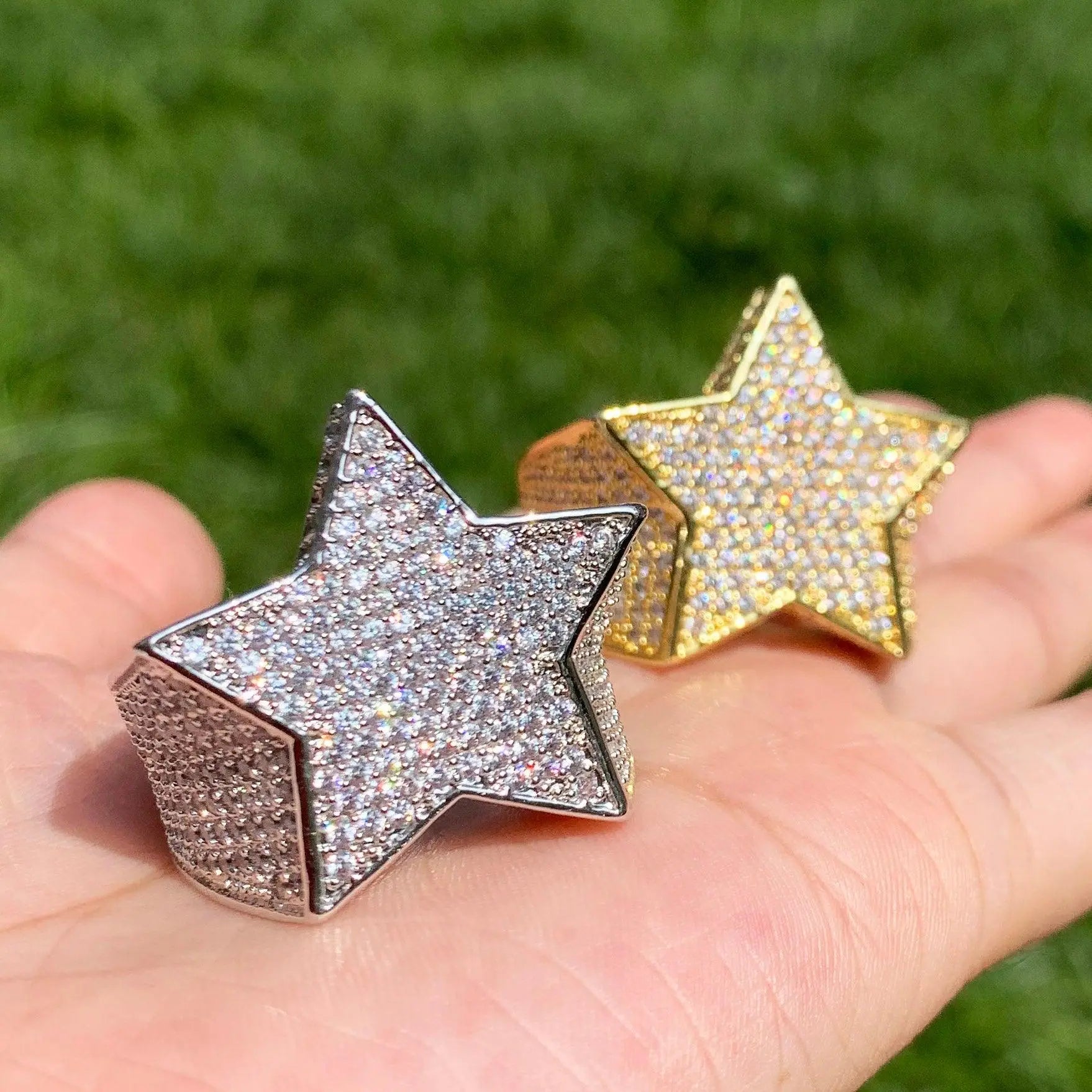 Bague Diamant Glacée Étoile