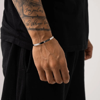 Bracelet Manchette Or Blanc