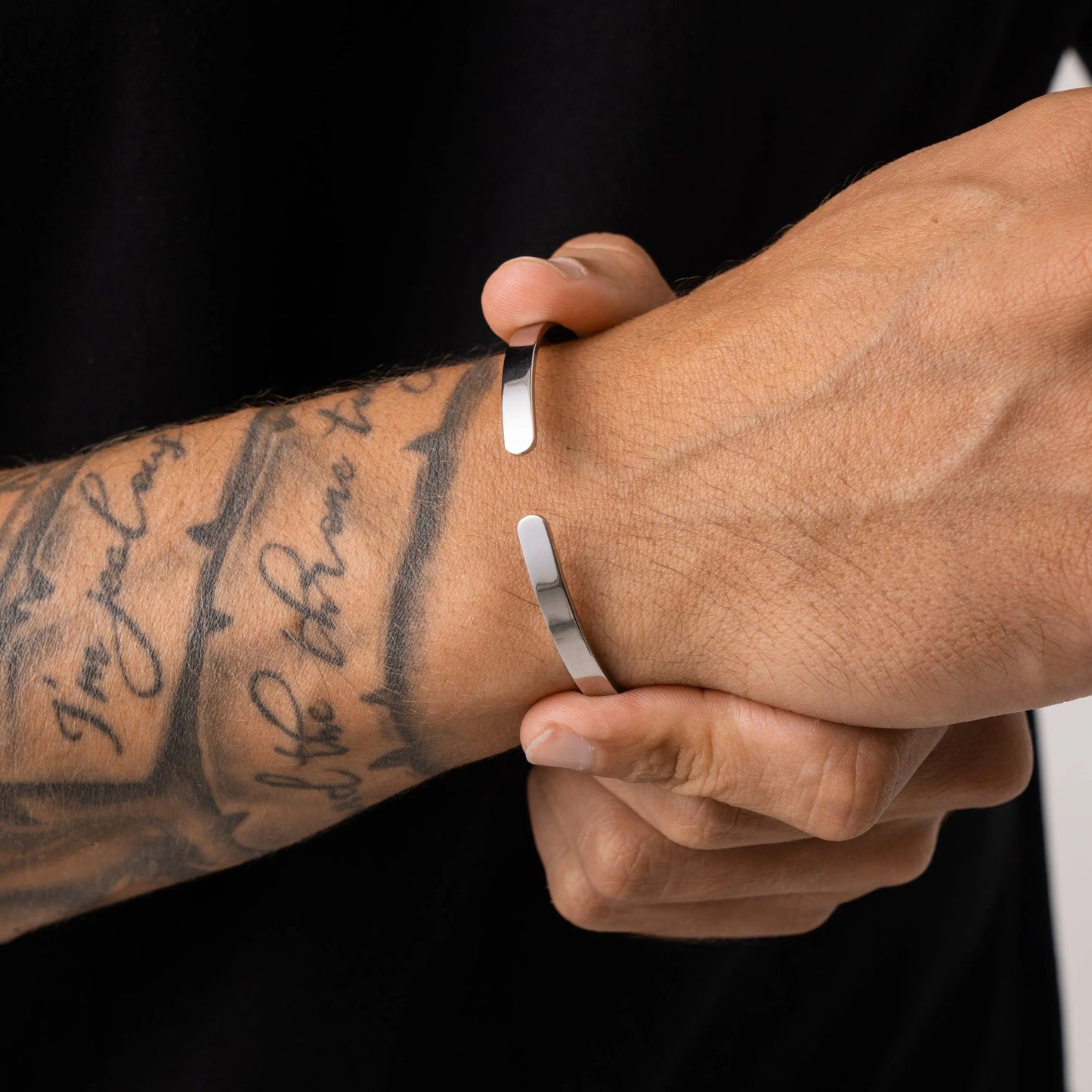 Bracelet Manchette Or Blanc
