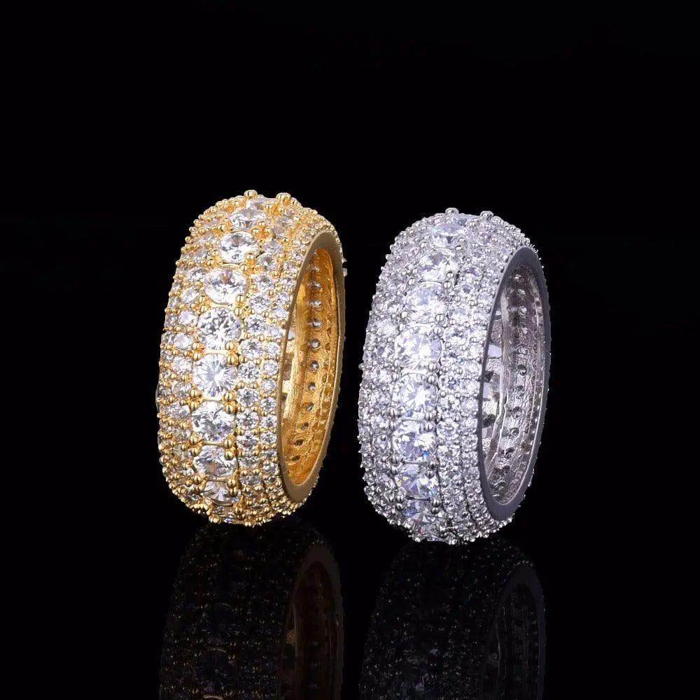 Bague Tennis et Pierres Glacée