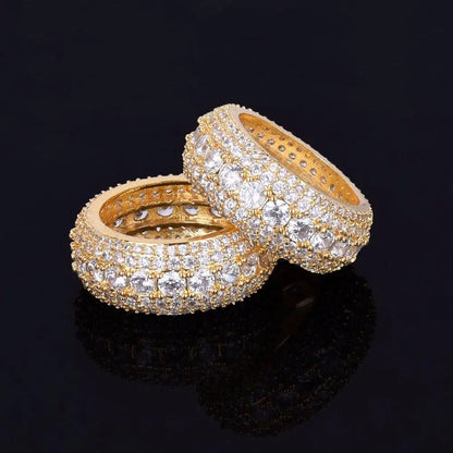 Bague Tennis et Pierres Glacée