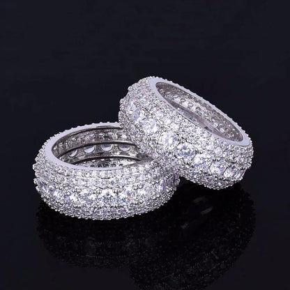 Bague Tennis et Pierres Glacée
