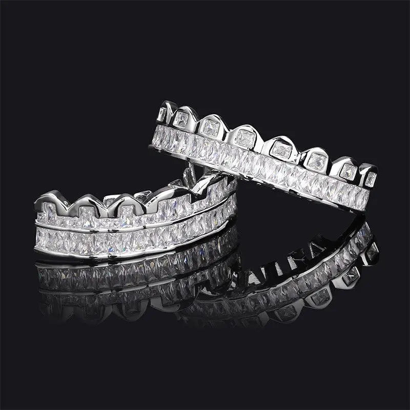 Grillz Glacés Diamant Baguette